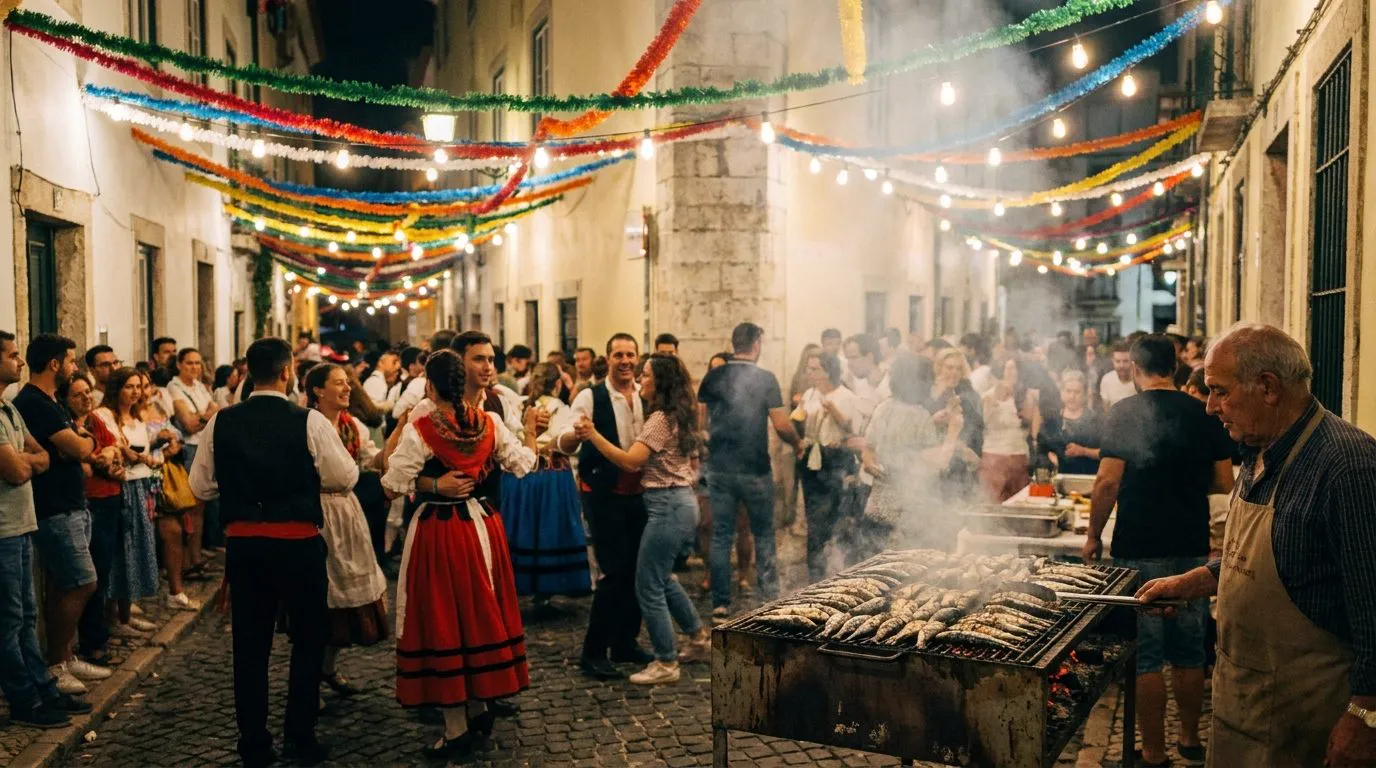 Arraial dos Santos Populares com sardinhas na brasa